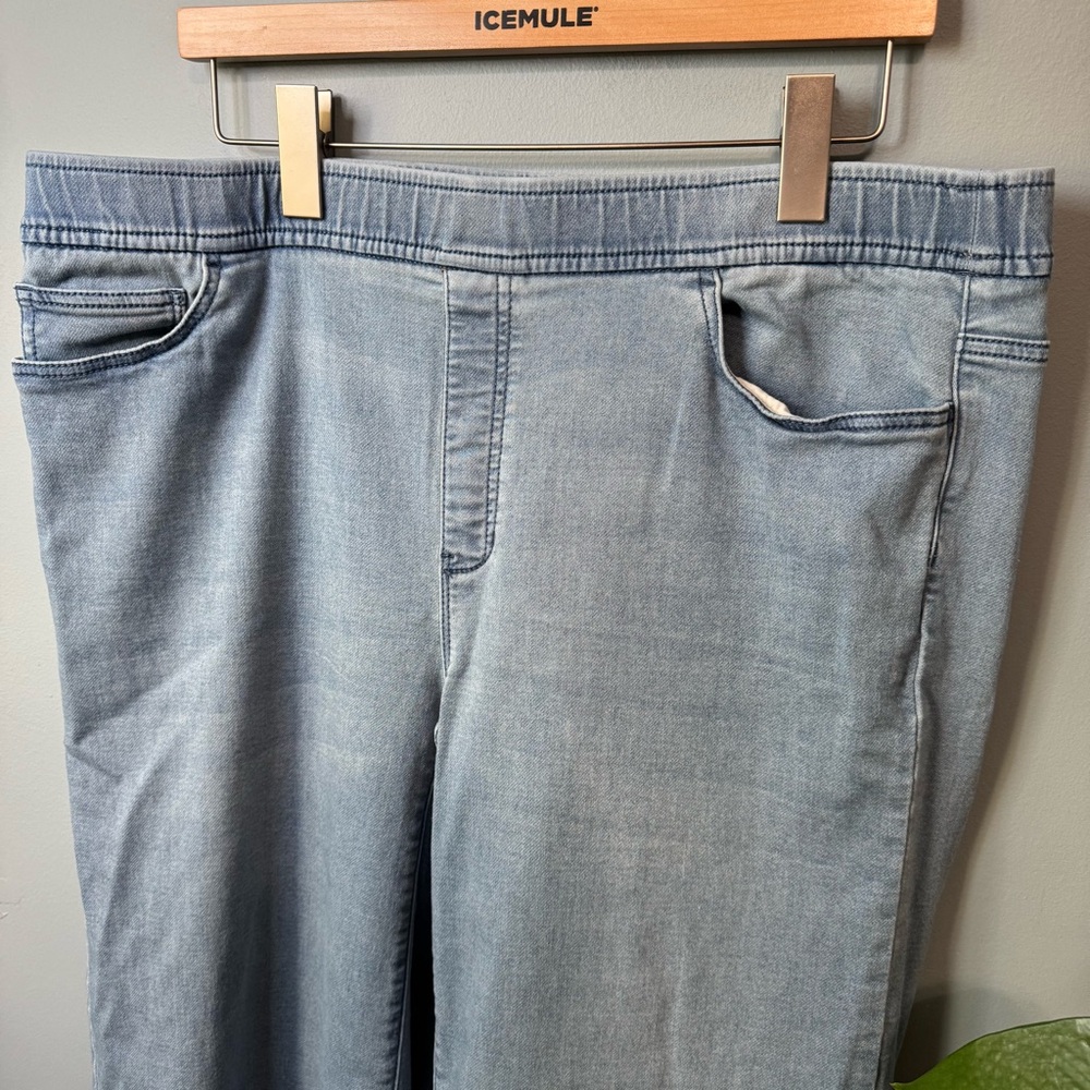 PureJill J. Jill  Denim Soft Wide Leg Pull On Jeans. Women’s XL TALL (38X33) - Picture 6 of 15